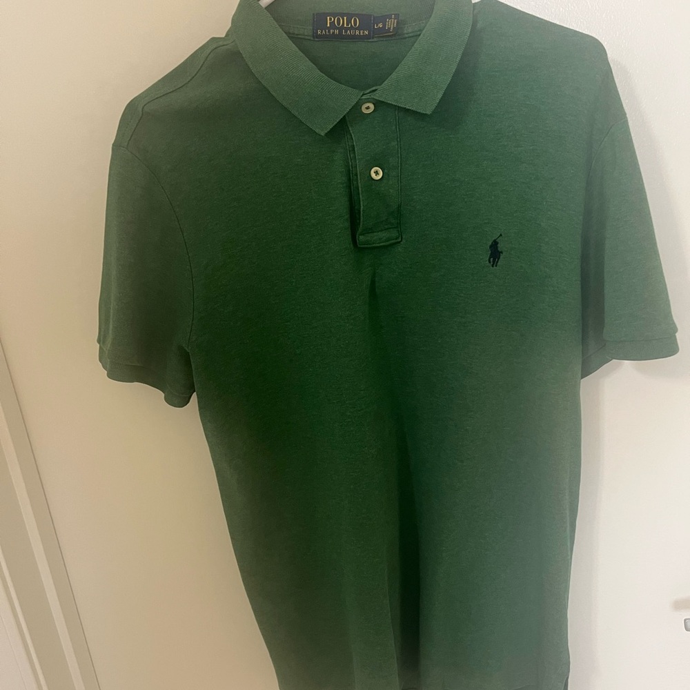 Polo by Ralph Lauren Men's Green Polo Shirt